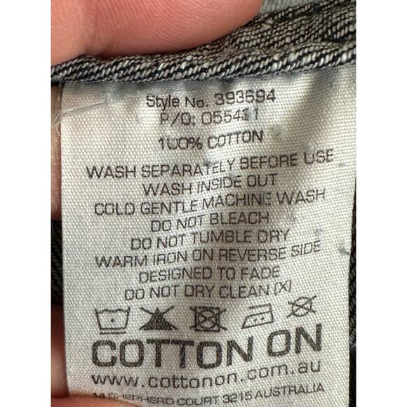 Cotton On blue denim buttoned long sleeves shirt size large - Picture 4 of 10